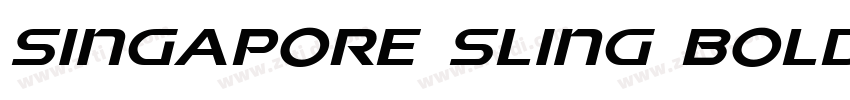 Singapore Sling Bold字体转换